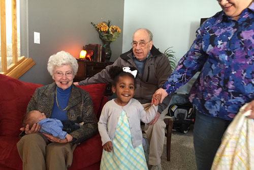 Curt, Lila, and grandkids